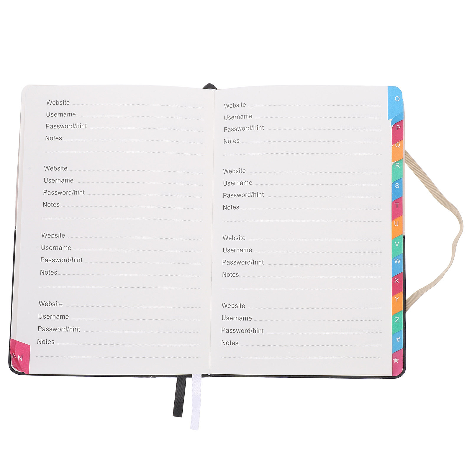 Address Home Office - A5 Address Organizer Password Notebook Small