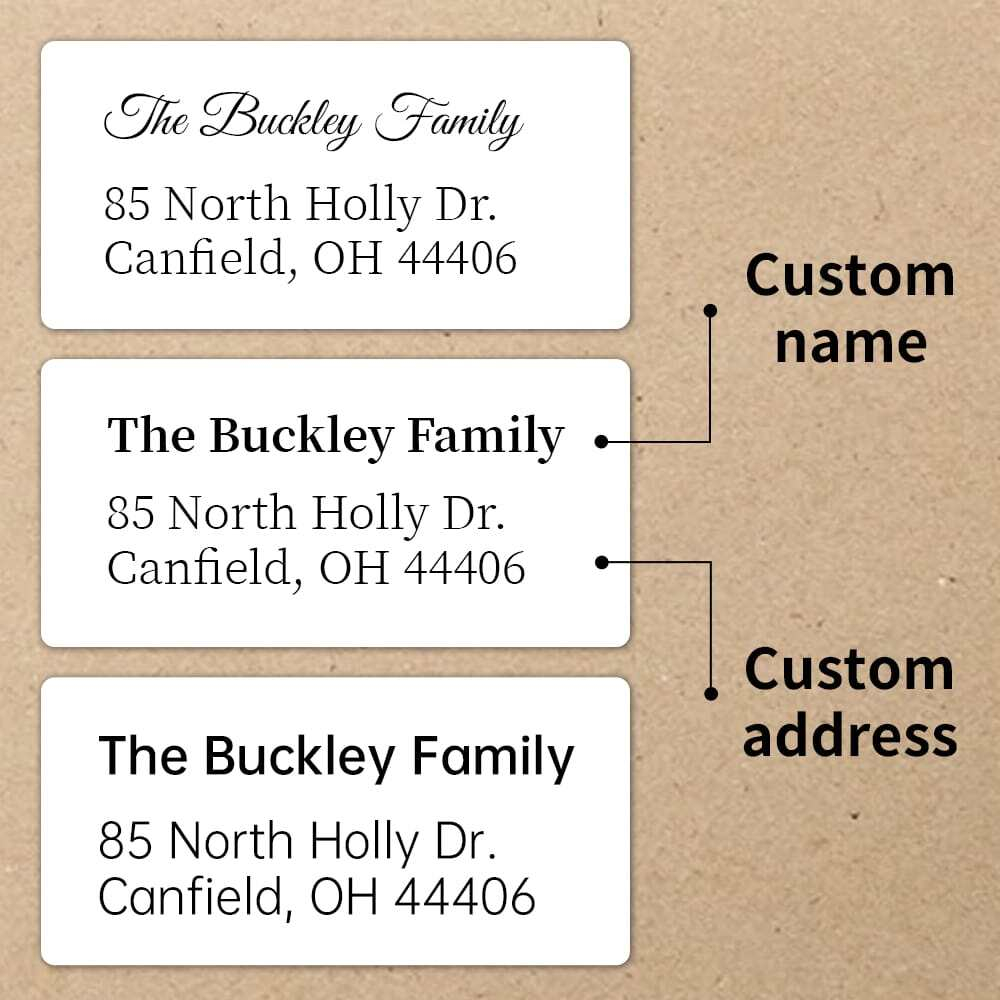Custom White Personalized Retu - đánh giá và giá Address Home Office