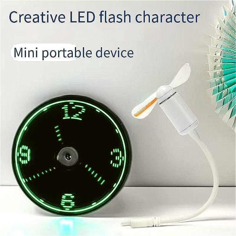 Portable USB LED Message Fan,  - đánh giá và giá Home Office Programmer