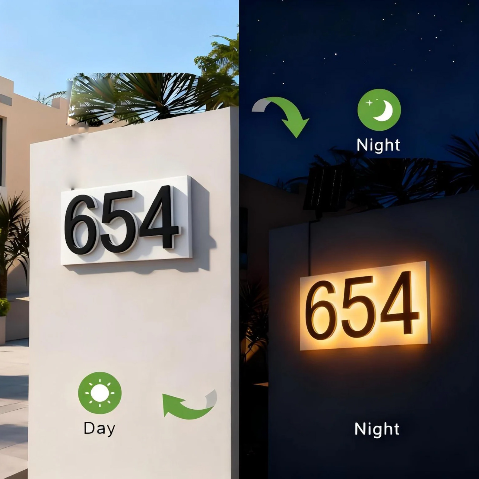 Modern Metal House Numbers,Cus - đánh giá và giá Address Home Office