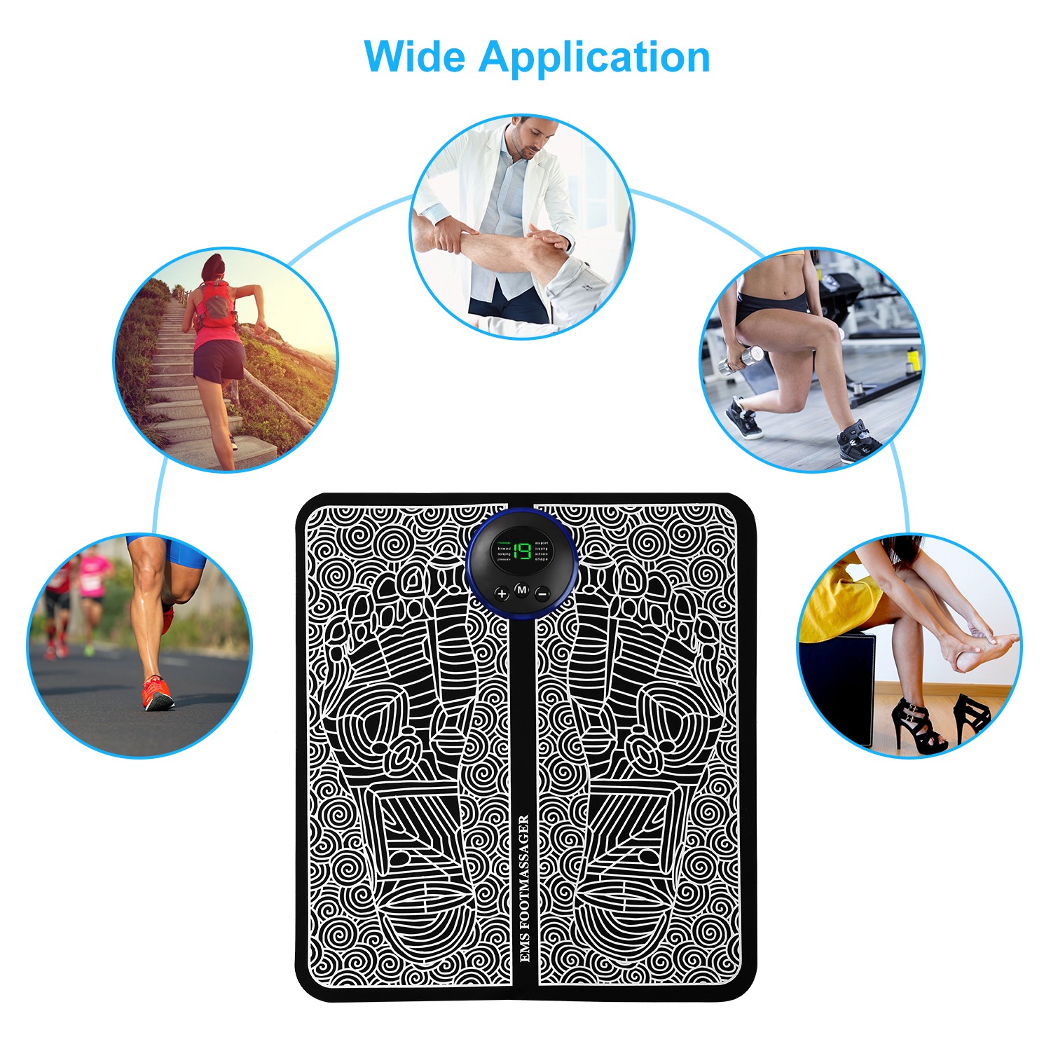 EMS Electric Foot Massager Pad - đánh giá và giá Home Office Alternative
