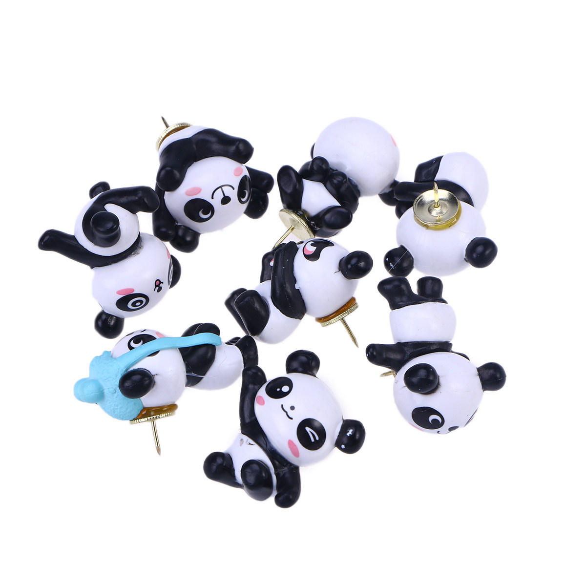 8 pcs Cute Panda Plastic Thumb - đánh giá và giá Address Home Office