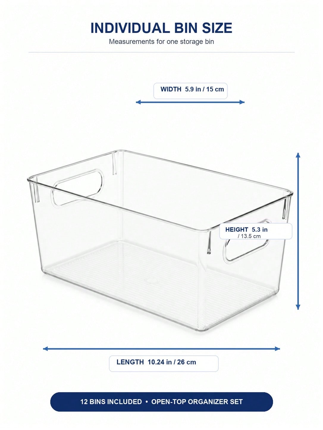 12-Pack Clear Storage Bins wit - đánh giá và giá Home Office Organization