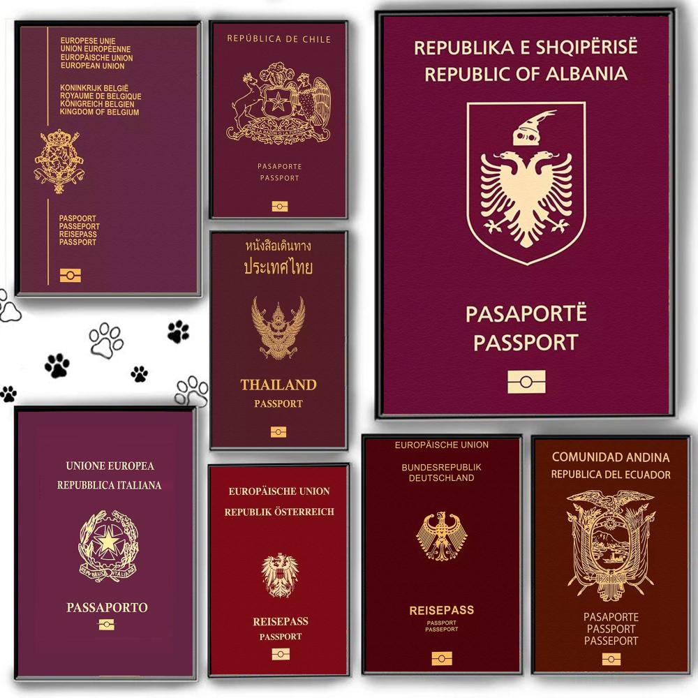 Red-background Passports Poste - đánh giá và giá Home Office Passport