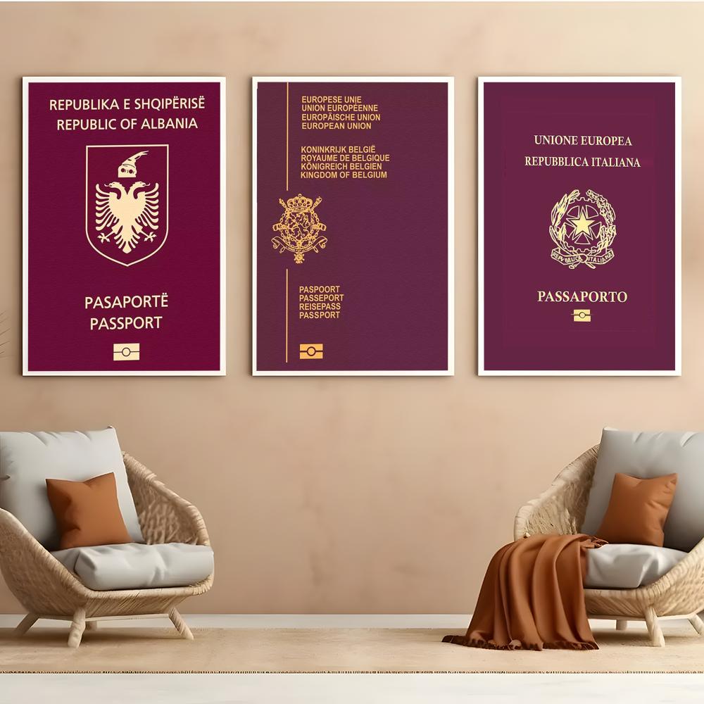 Red-background Passports Poste - đánh giá và giá Home Office Passport