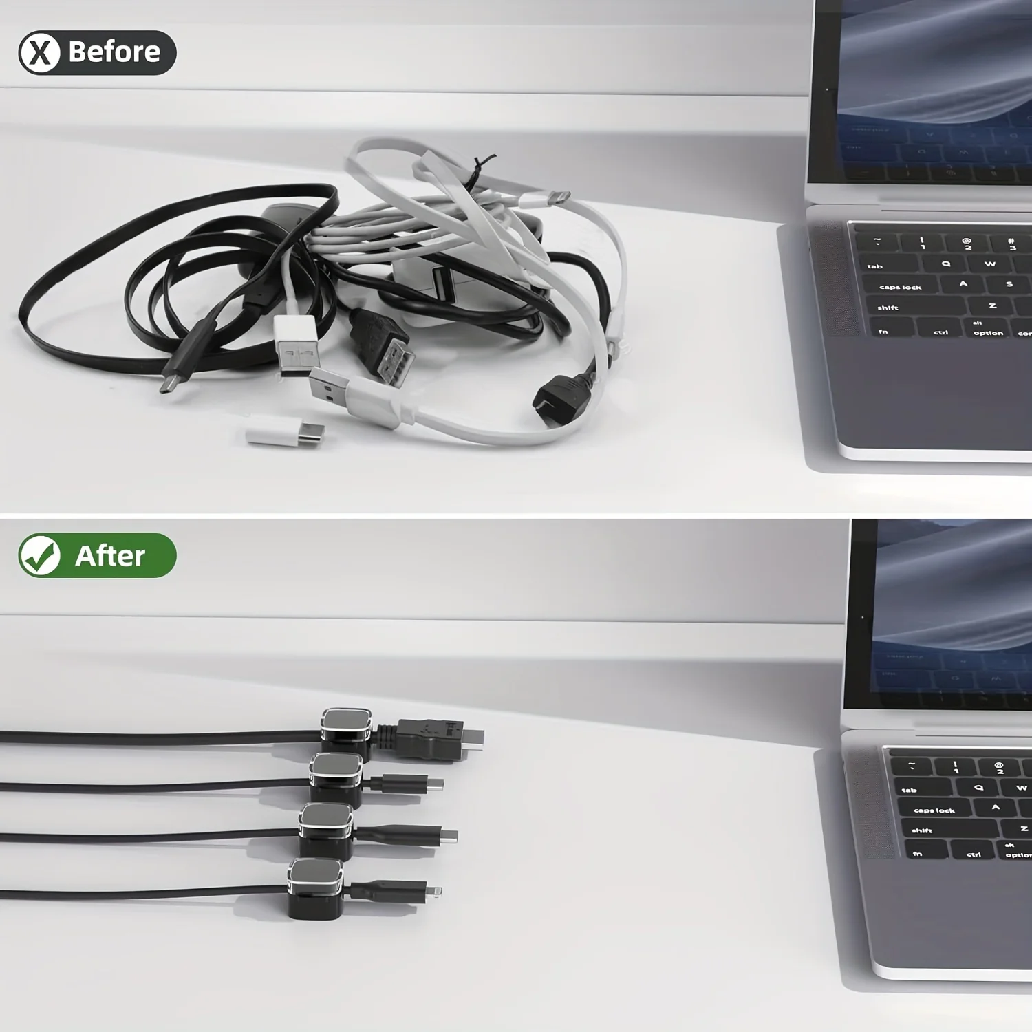 VIKEFON 6pcs Magnetic Cable Ma - đánh giá và giá Cable Management Box
