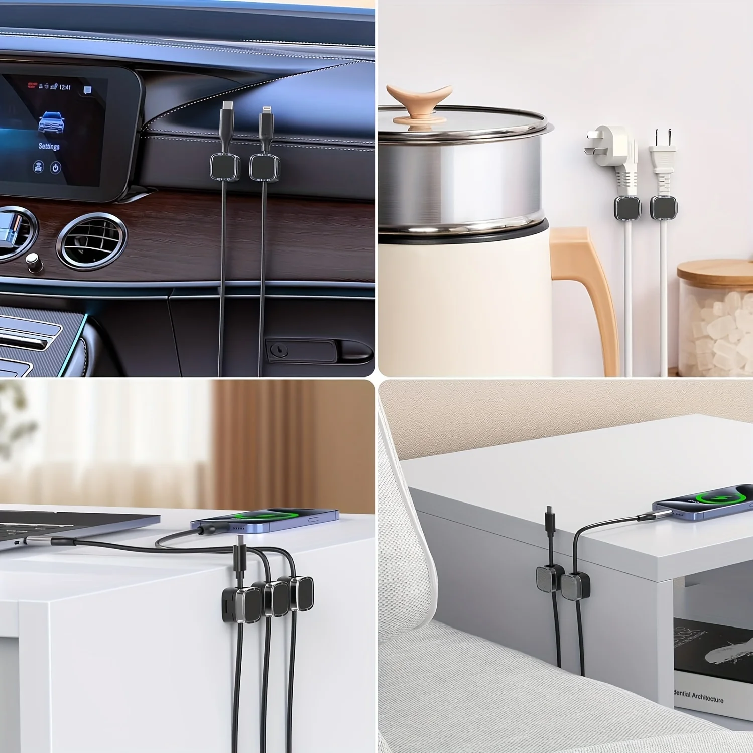 VIKEFON 6pcs Magnetic Cable Ma - đánh giá và giá Cable Management Box