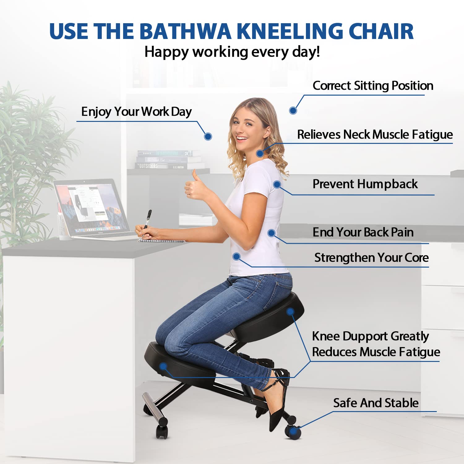 Kneeling Chair Ergonomic for O - đánh giá và giá Home Office Ergonomics