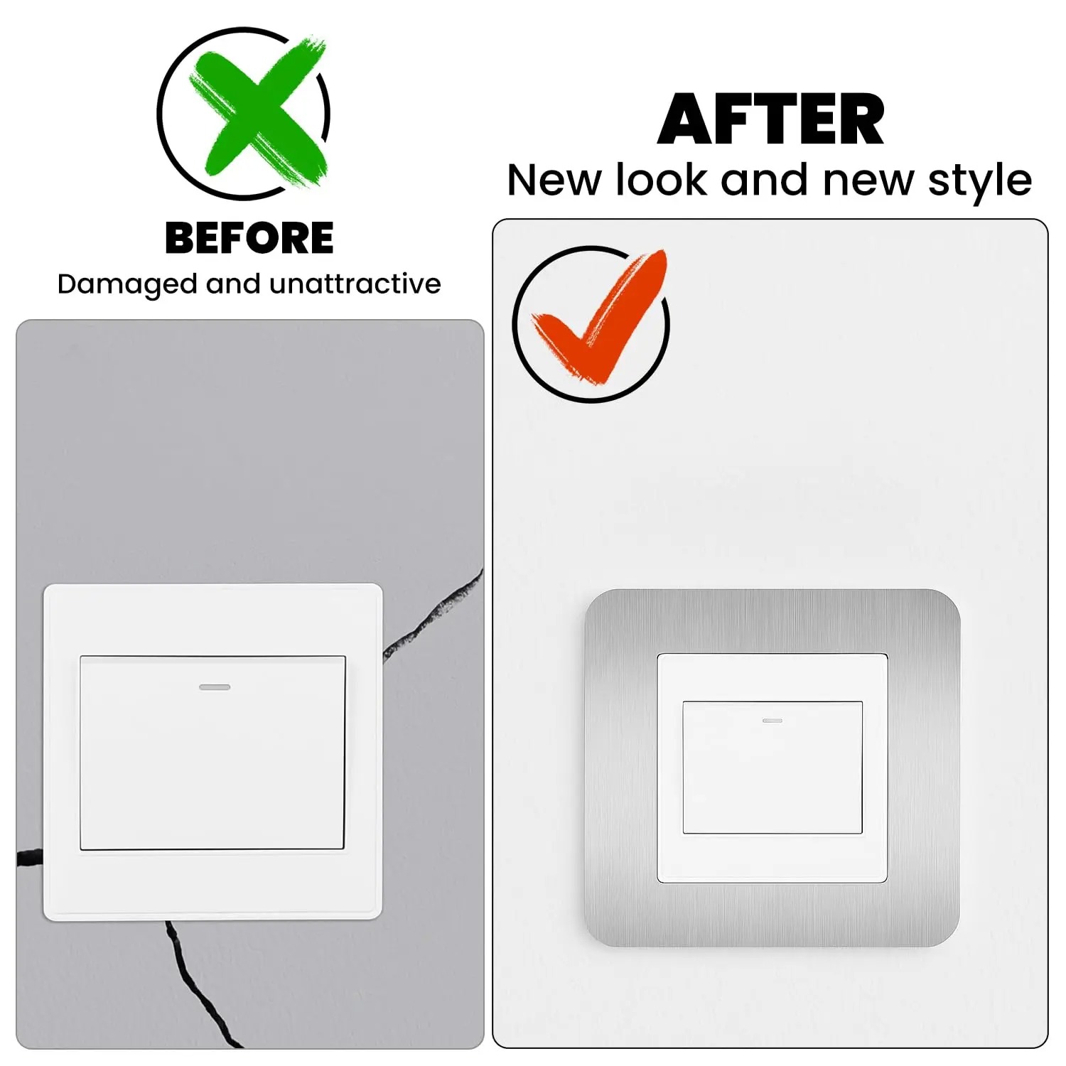 4pcs Silvery Self-Adhesive Lig - đánh giá và giá Home Office Of Uk