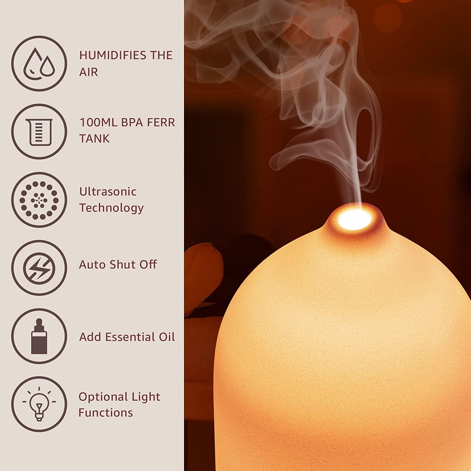 100ml Ceramic Essential Oil Di - đánh giá và giá Home Office Gadgets