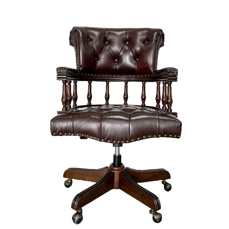Dark Ox Blood Chesterfield Cap - đánh giá và giá Home Office Of Uk