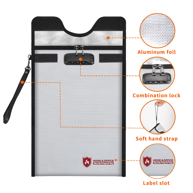 A4 Fireproof File Bag Waterpro - đánh giá và giá Home Office Passport
