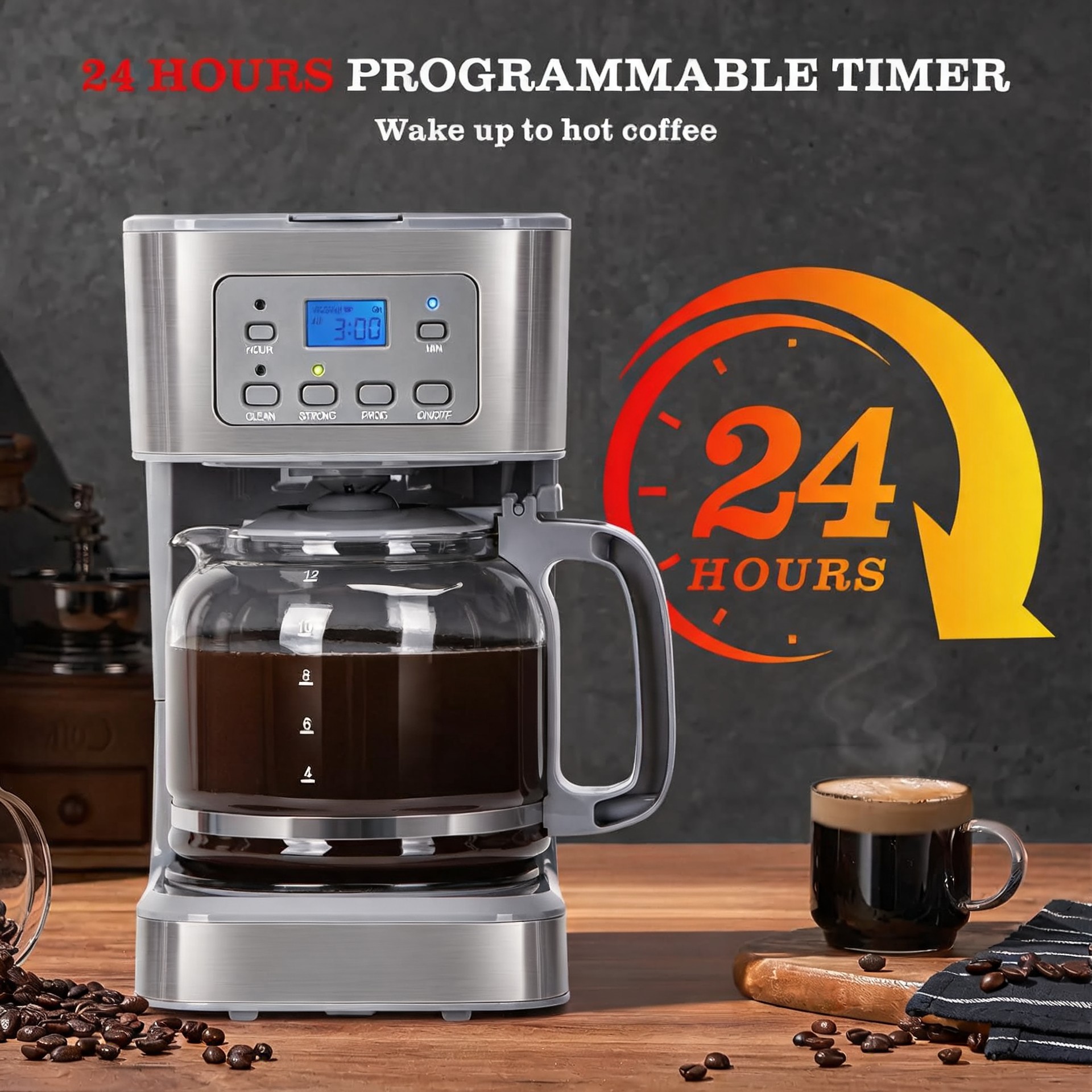 12-Cup Programmable Coffee Mak - đánh giá và giá Home Office Programmer