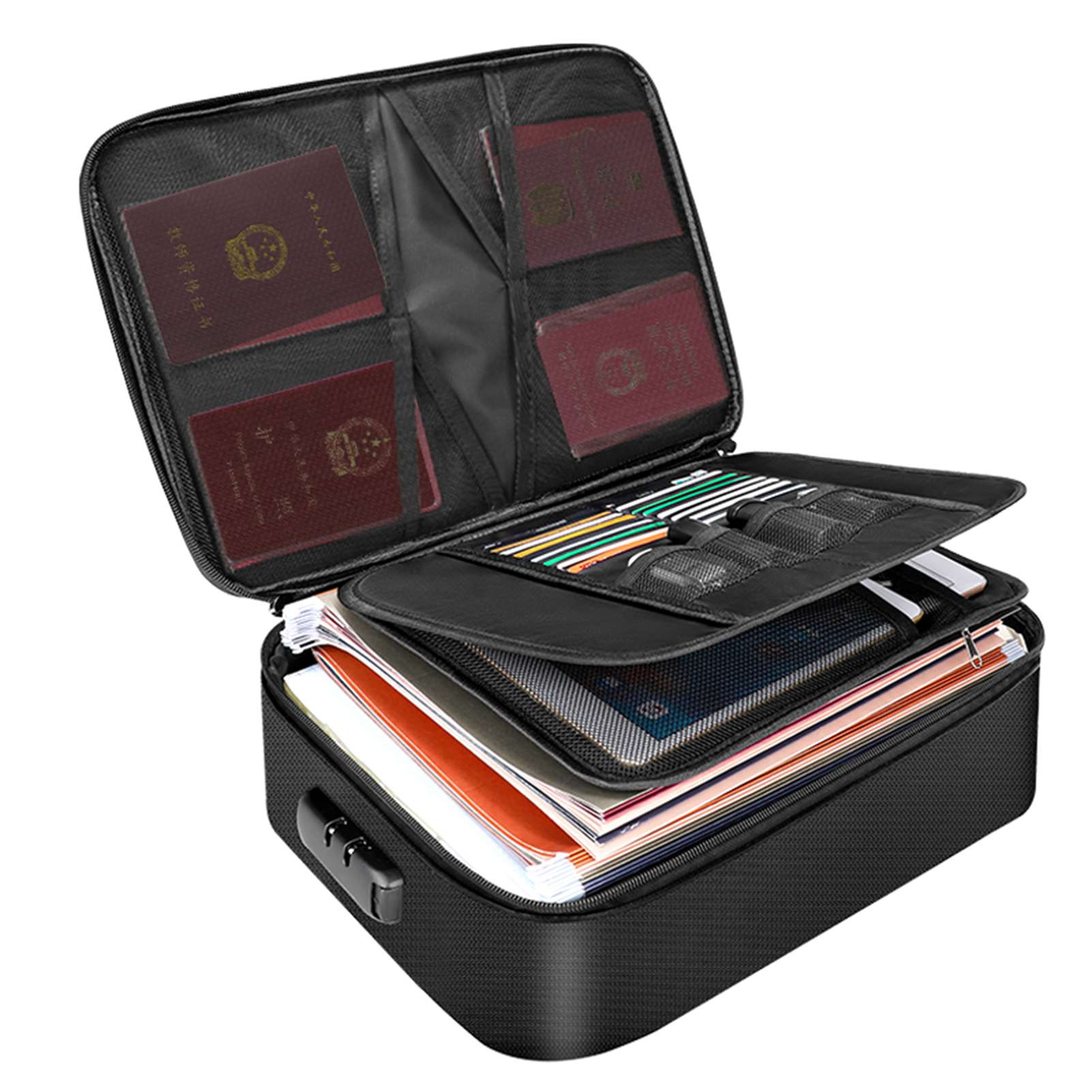 Fireproof Document Bag with Zi - đánh giá và giá Home Office Passport