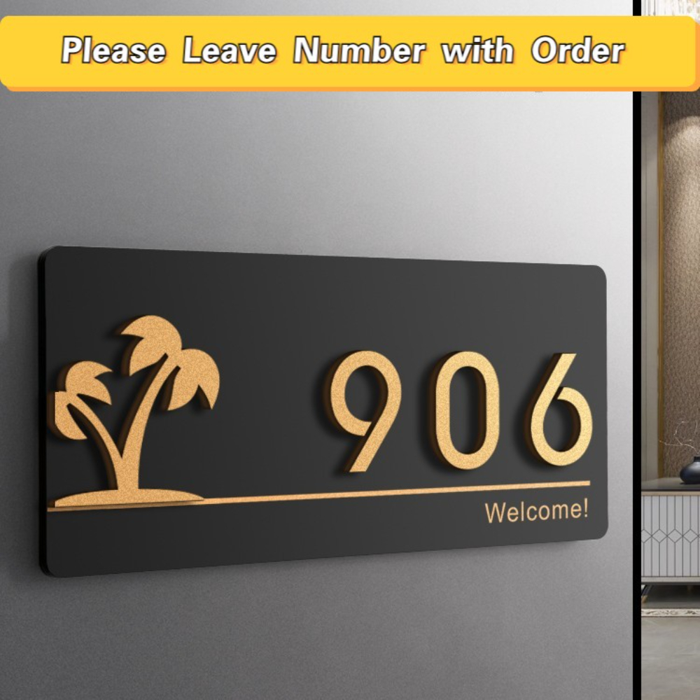 Acrylic Modern Door Plates Sho - đánh giá và giá Address Home Office