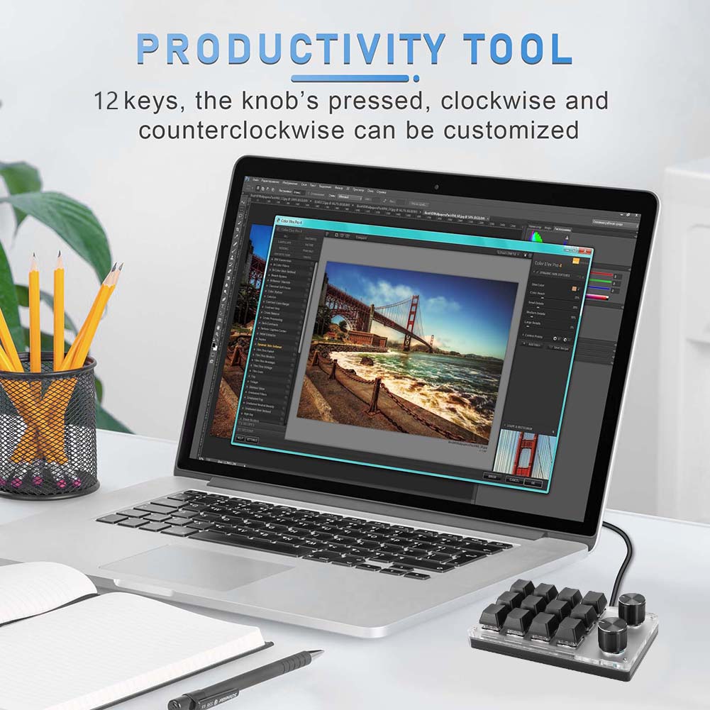 12 Key 2 Knob Programming Macr - đánh giá và giá Home Office Programmer
