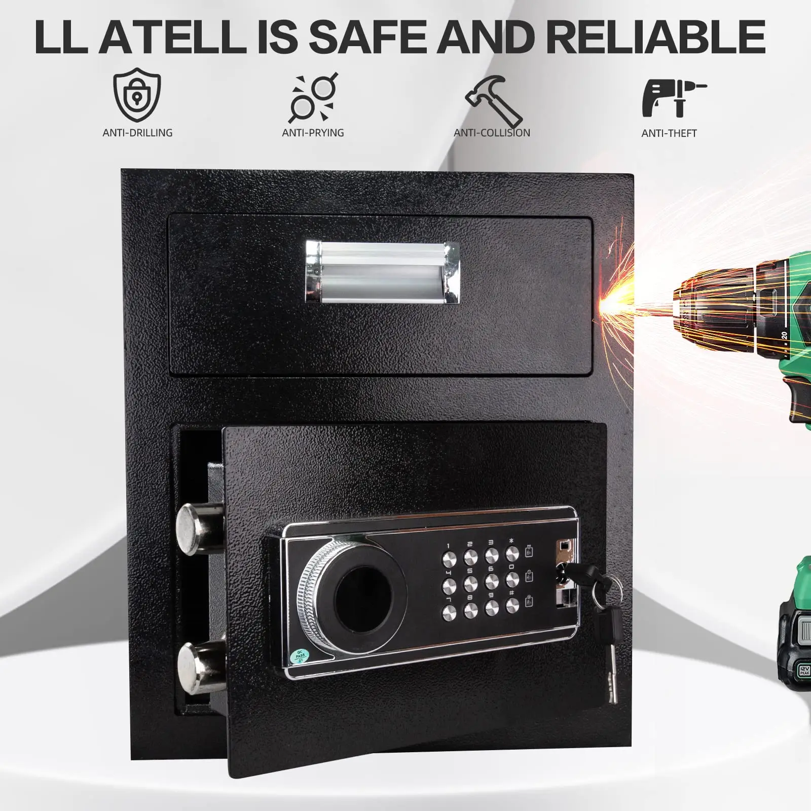 -Security Safe Box with Digita - đánh giá và giá Home Office Passport