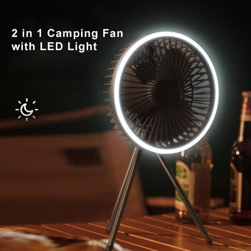 Portable Camping Fan 10000mAh  - đánh giá và giá Home Office Gadgets