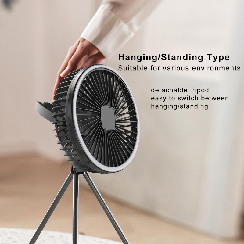 Portable Camping Fan 10000mAh  - đánh giá và giá Home Office Gadgets