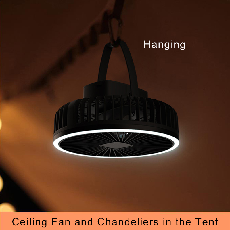 Portable Camping Fan 10000mAh  - đánh giá và giá Home Office Gadgets
