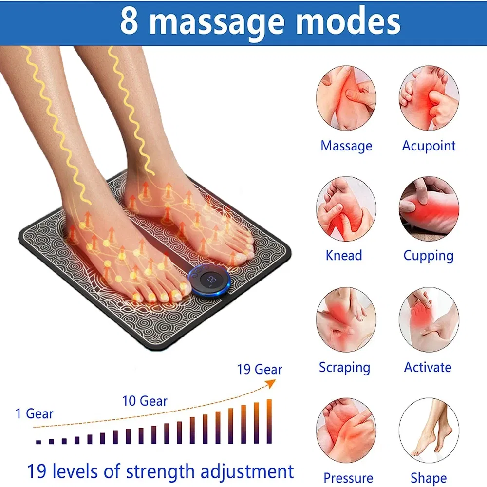Portable Rechargeable EMS Foot - đánh giá và giá Home Office Alternative