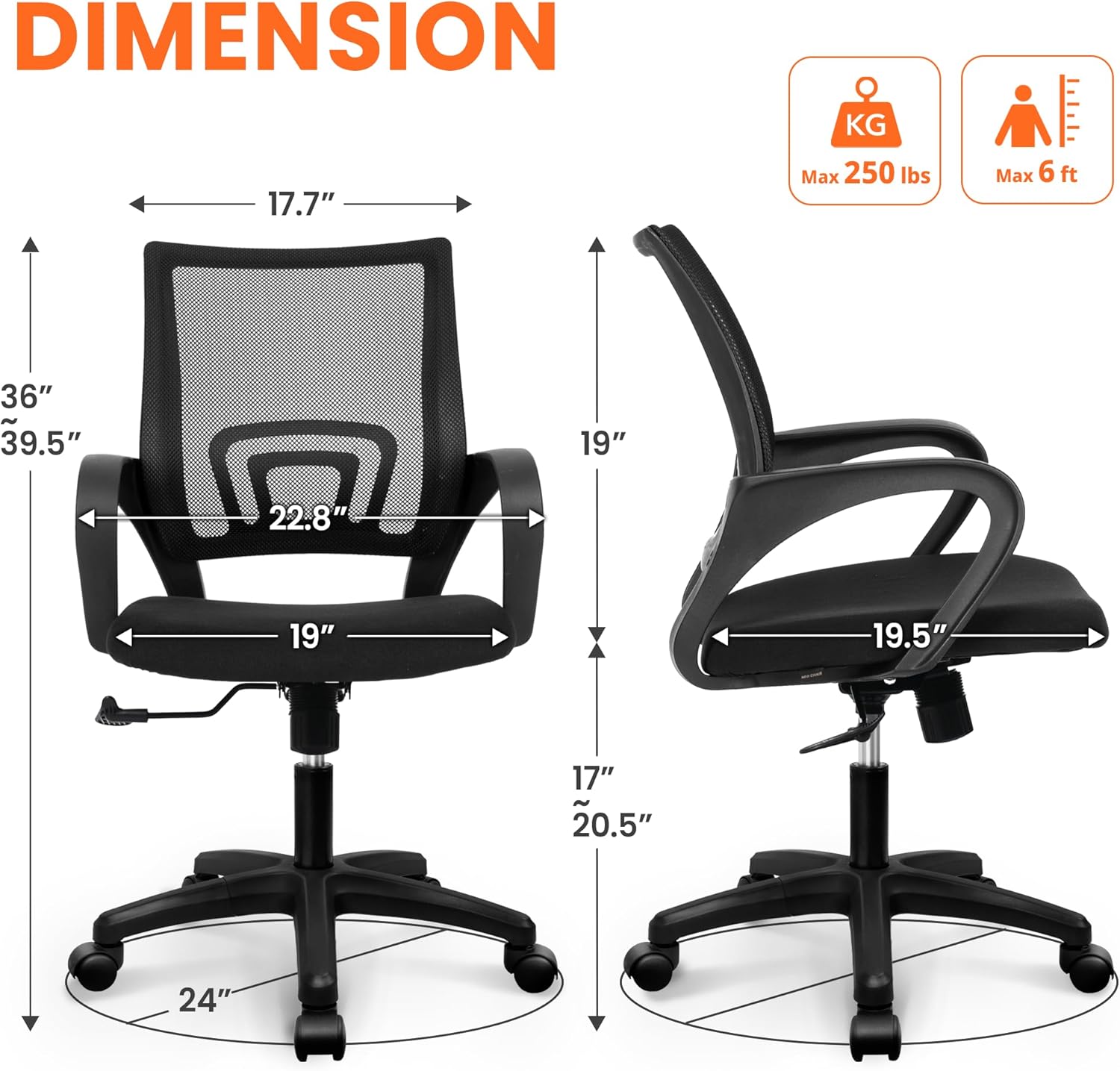 Ergonomic Mesh Office Chair wi - đánh giá và giá Home Office Ergonomics