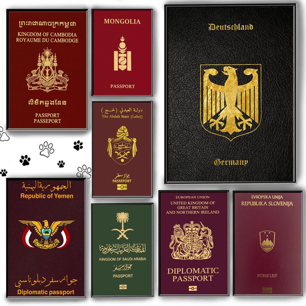 Deep Red-background Passports  - đánh giá và giá Home Office Passport