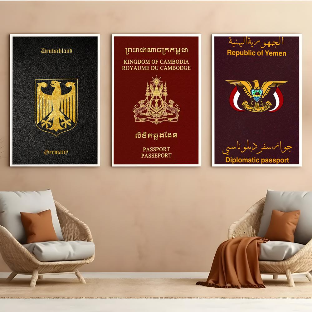Deep Red-background Passports  - đánh giá và giá Home Office Passport