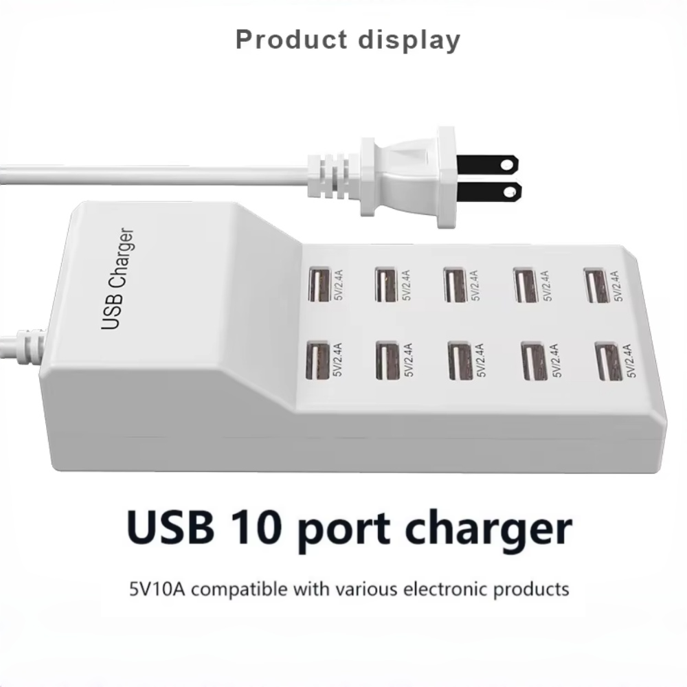 10 Ports USB Hub Fast Charger  - đánh giá và giá Home Office Of Uk