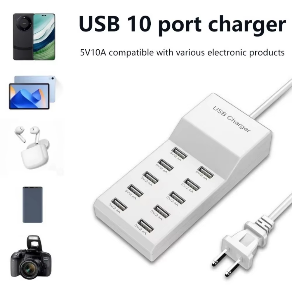 10 Ports USB Hub Fast Charger  - đánh giá và giá Home Office Of Uk