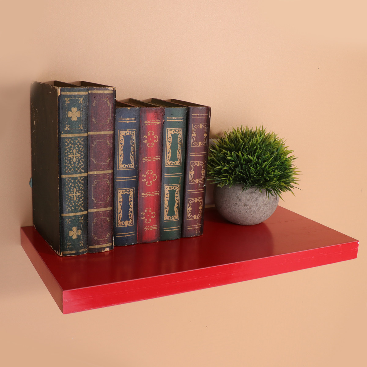 Solid Wood Wall Mounted Booksh - đánh giá và giá Home Office Library