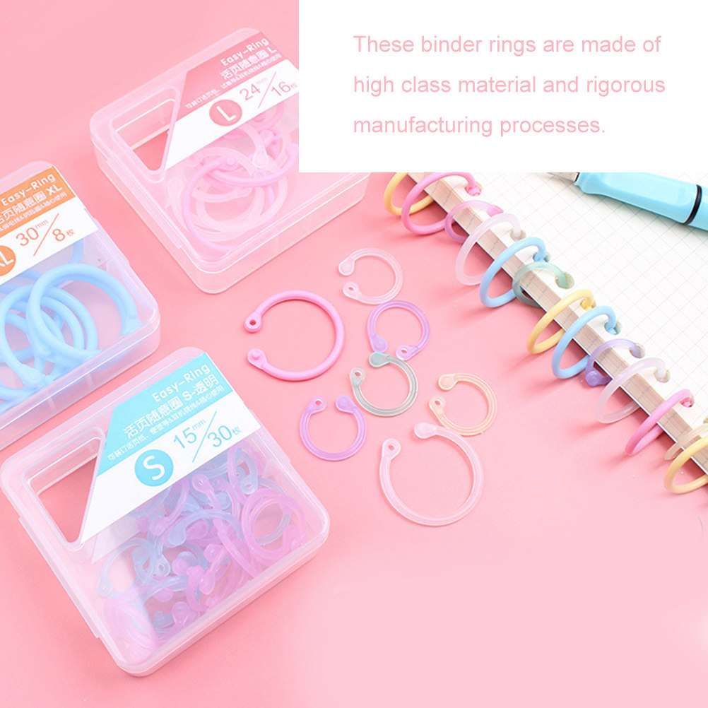 60Pcs Loose Leaf Binder Rings  - đánh giá và giá Home Office Organization