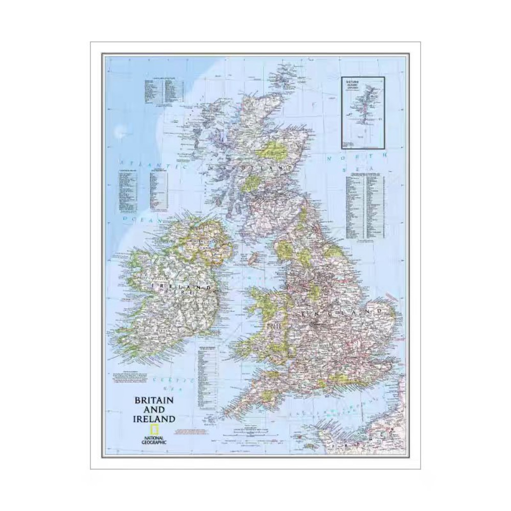 Vintage HD Britain Map Posters - đánh giá và giá Home Office Library