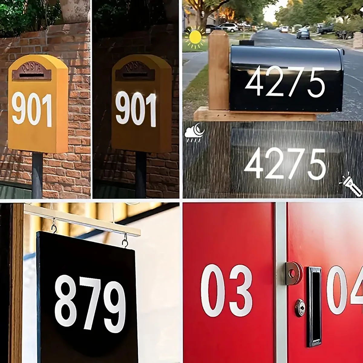Reflective Digital stickers ma - đánh giá và giá Address Home Office