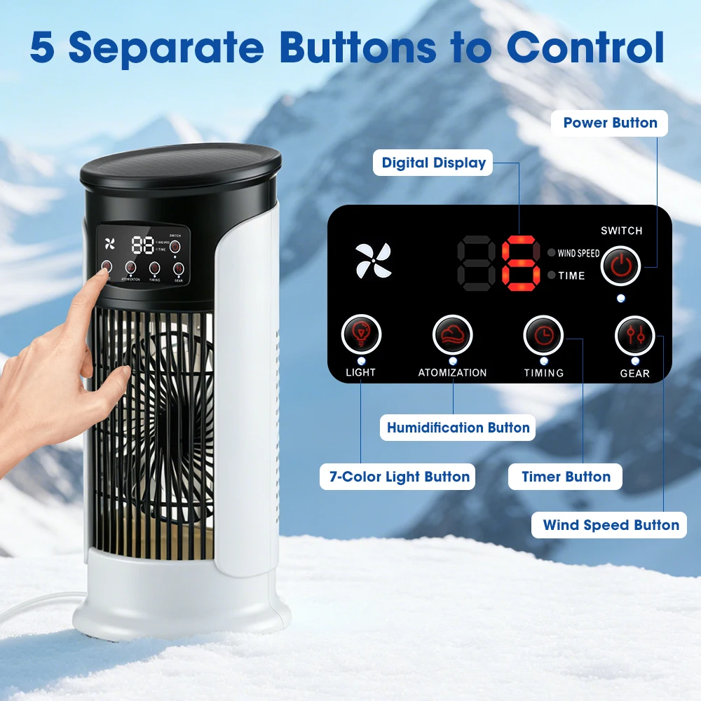 3 In 1 Household Fan Air Condi - đánh giá và giá Home Office Gadgets