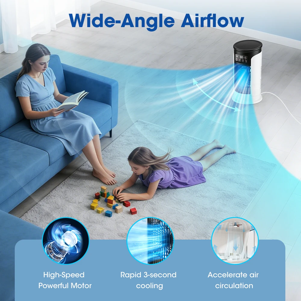 3 In 1 Household Fan Air Condi - đánh giá và giá Home Office Gadgets