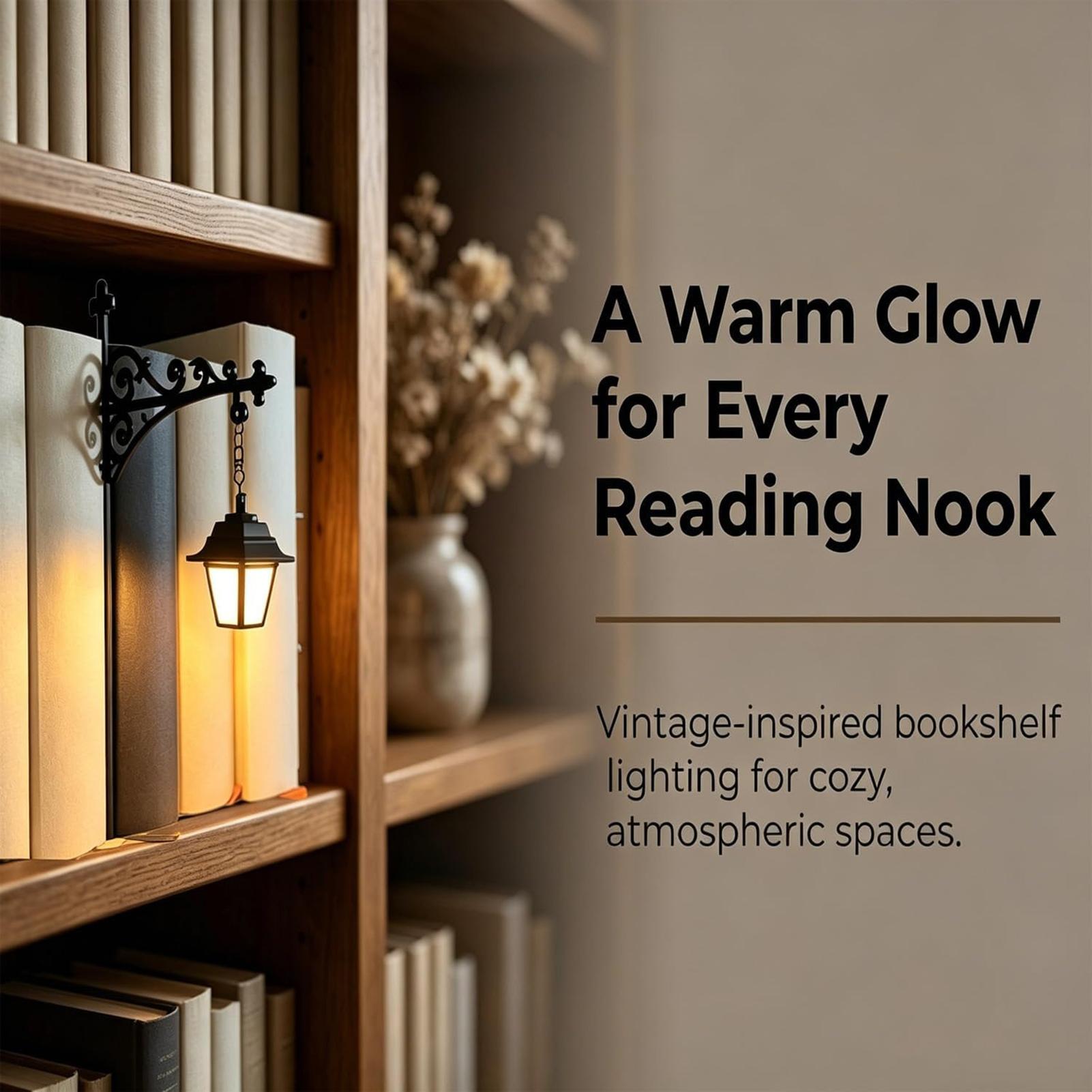 Bookshelf Lamp Vintage LED War - đánh giá và giá Home Office Library