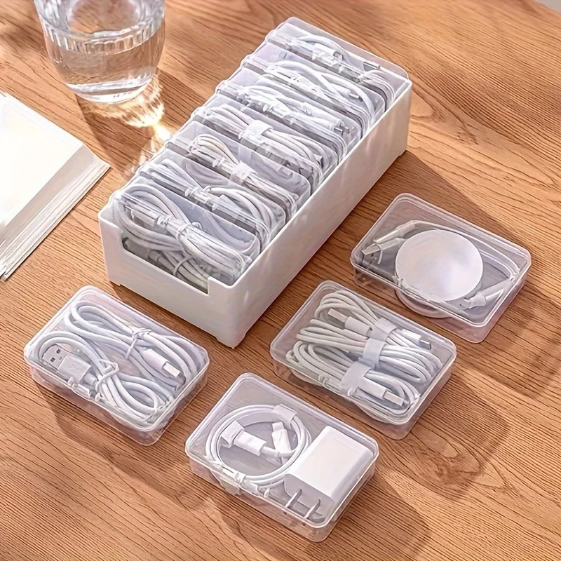 7 In 1 Clear Data Cable Storag - đánh giá và giá Cable Management Box
